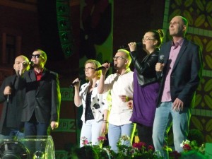 3. Grupa wokalna „Mezalians Art” jako jedna z gwiazd koncertu.