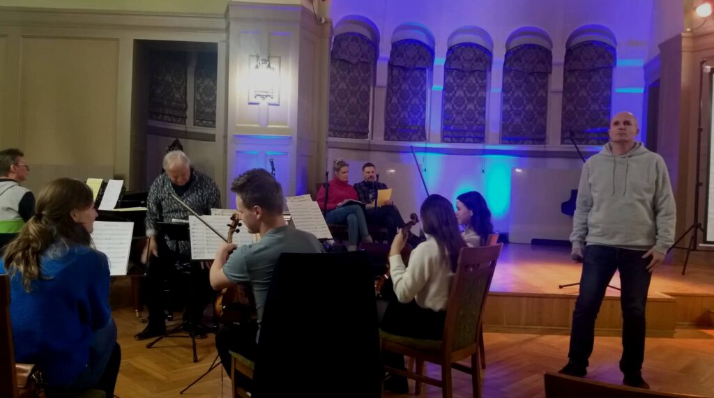 Próba do koncertu w oprze - Łukasz Baruch