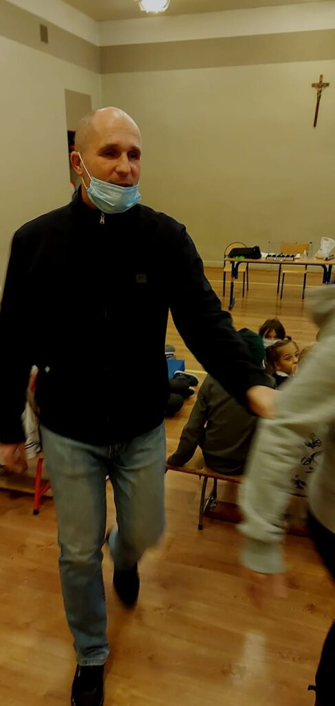 Łukasz i jego przewodnik.